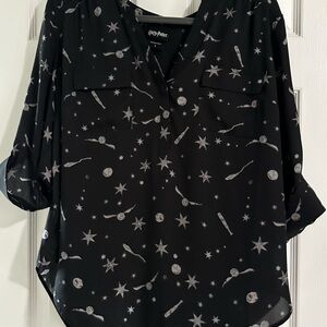 Torrid Harry Potter Size 1 Georgette Harper Blouse